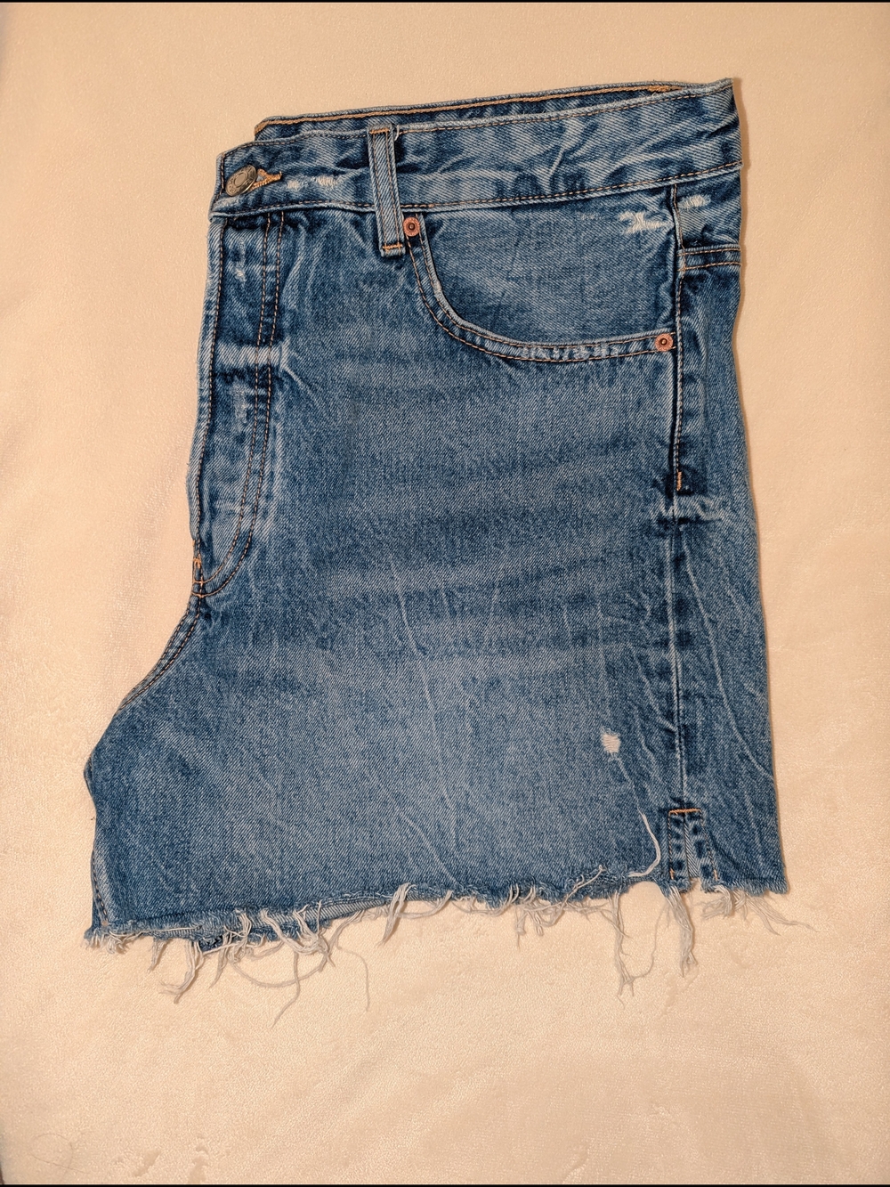 ZARA Distressed Blue Denim Mini Skirt